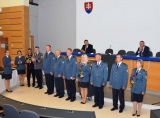 Oceňovanie príslušníkov Krajského riaditeľstva Hasičského a záchranného zboru v Banskej Bystrici