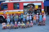Exkurzia škôlkarov na hasičskej stanici v Prievidzi