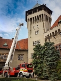 Dobrovoľní hasiči z Jaslovských Bohuníc sa zúčastnili cvičenia na Smolenickom zámku