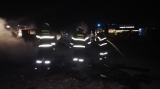 Pobedimskí hasiči zasahovali pri požiari paliet v Hornej Strede