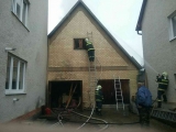 Požiar prístavby rodinného domu v Pliešovciach