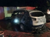 Požiar osobného vozidla v Skalici