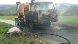 Požiar nákladného vozidla v k.o. Podkylava, okres Myjava