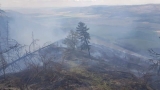 Rozsiahly požiar lesného porastu v katastri obce Kravany, okres Poprad