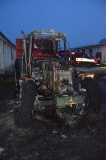 Požiar traktora v areáli PD Hubice