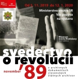 Cenné archívne dokumenty o Nežnej revolúcii v priestoroch Starej radnice Múzea Mesta Bratislavy