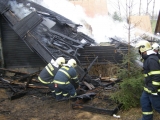 Požiar chaty vo Vrbovom