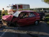 Zrážka troch automobilov pri Blatnej na Ostrove, okr. Dunajská Streda