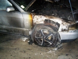 Požiar auta Audi v Trnave