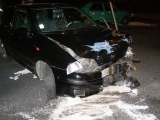 Dopravná nehoda troch automobilov na križovatke v Piešťanoch