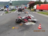 Vodička nedala prednosť motocyklistovi