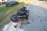  Motocyklista utrpel pri zrážke s autom ťažké zranenia