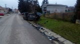 Nehoda osobného vozidla a autobusu v Zemianskych Sadoch