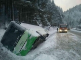 Dopravná nehoda autobusu pred Donovalmi