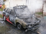 Požiar auta v obci Kvetoslavovo