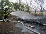 Požiar záhradnej chatky v Šoporni
