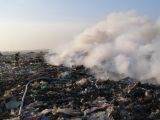 Požiar skládky odpadu v Trnave - AKTUALIZOVANÉ
