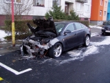 Požiar auta v Seredi