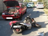 V obci Povoda sa zrazilo osobné vozidlo s motocyklom