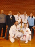 159 horný rad zľava: Matej Vráblik, Miloš Smejkal, Michal Peniak, Tomáš Valentík, Miloš Barna a dole sú: Radoslav Chmelík a Kristína Macková